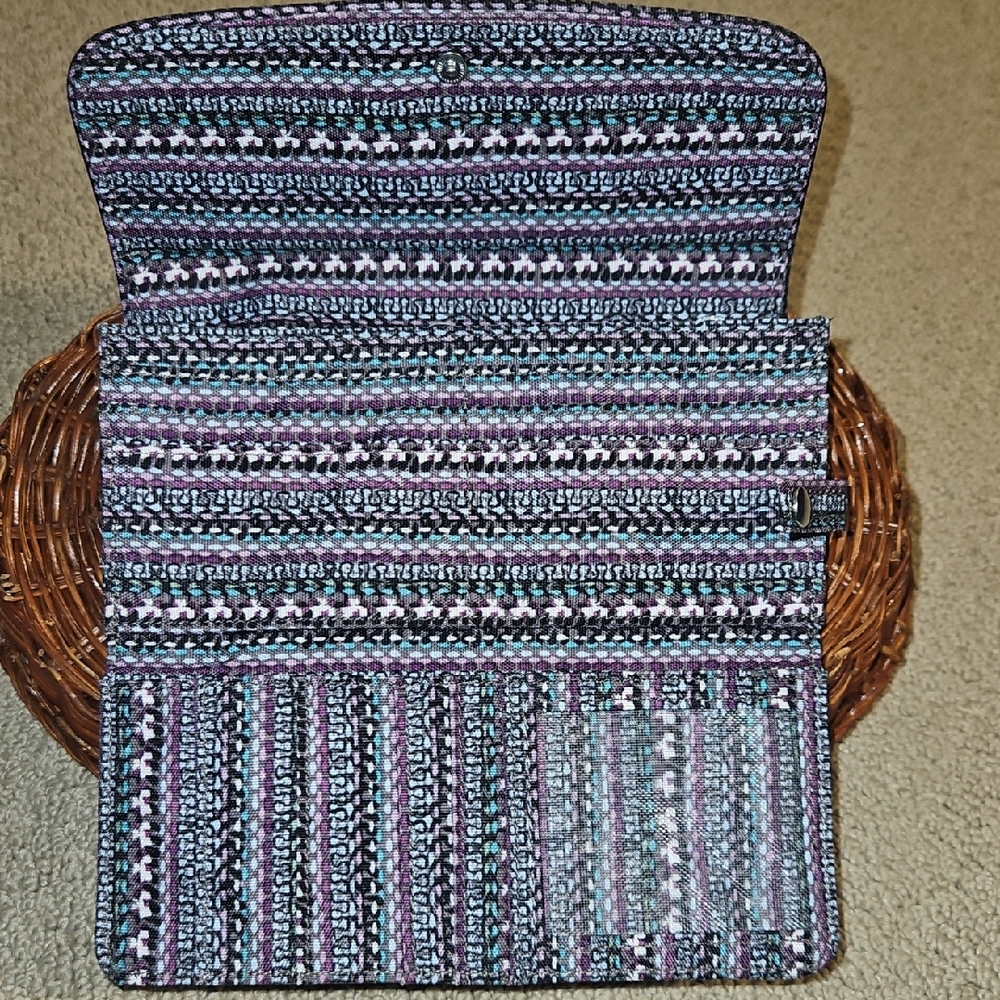 Kipling RFID Safe Clutch Wallet with Multicolor Pattern - Picture 2 of 7
